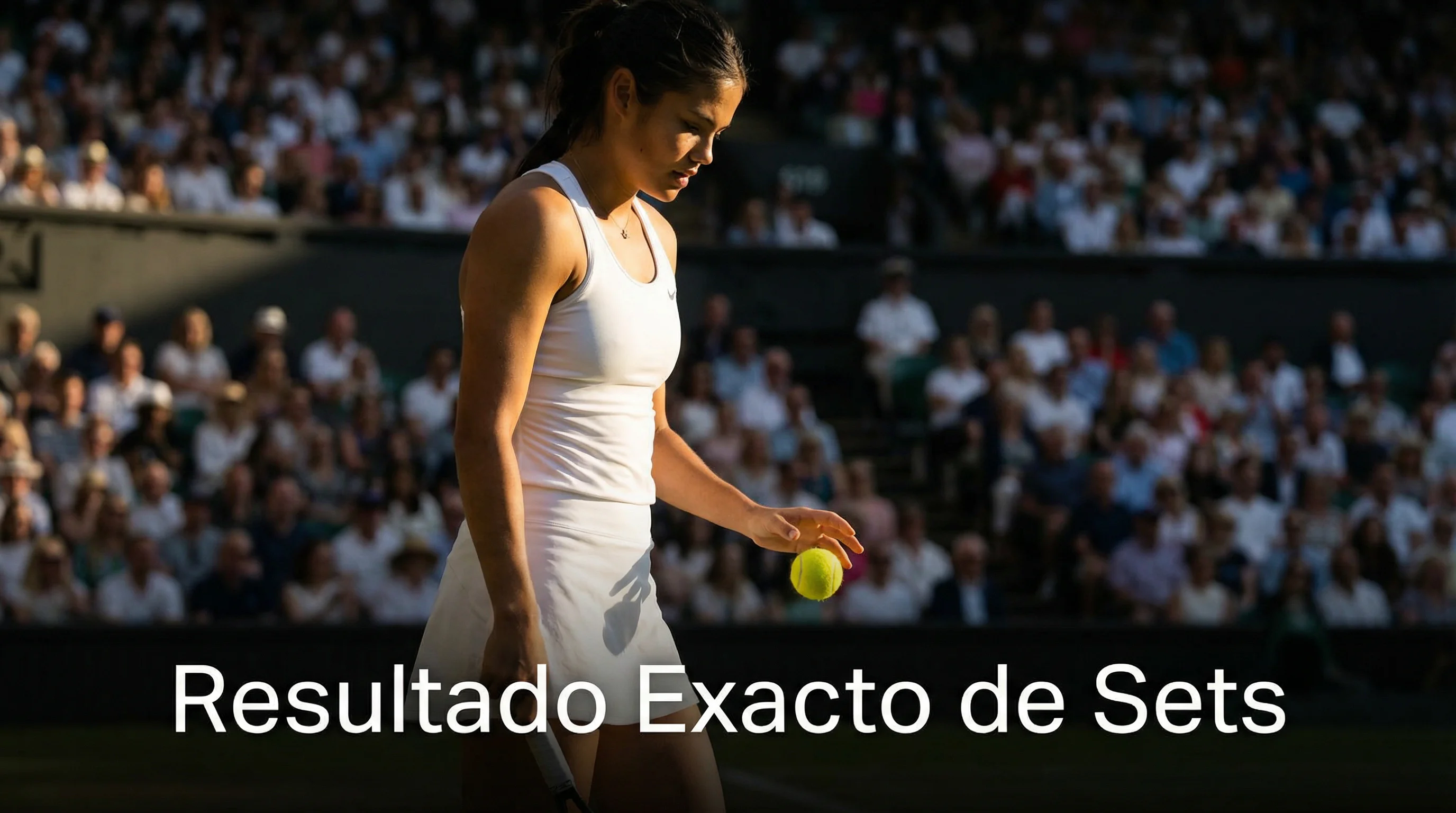 Tenista concentrado antes de servir en un set decisivo